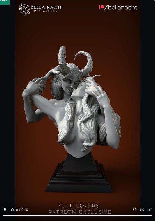 Yule Lovers Bust | by Bella Nacht Miniatures