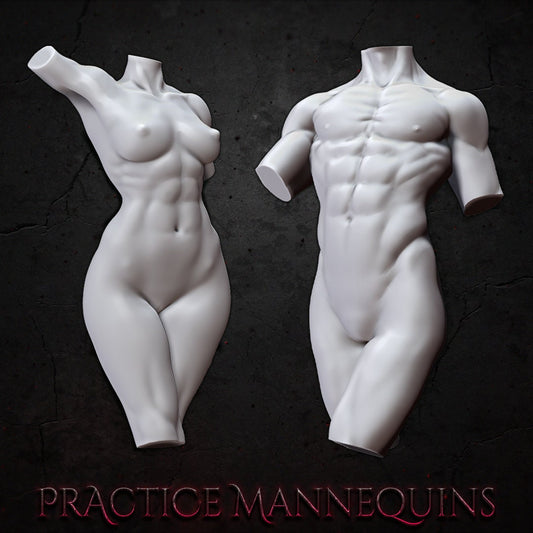 Male and Female Mannequins and Busts |by Bella Nacht Miniatures