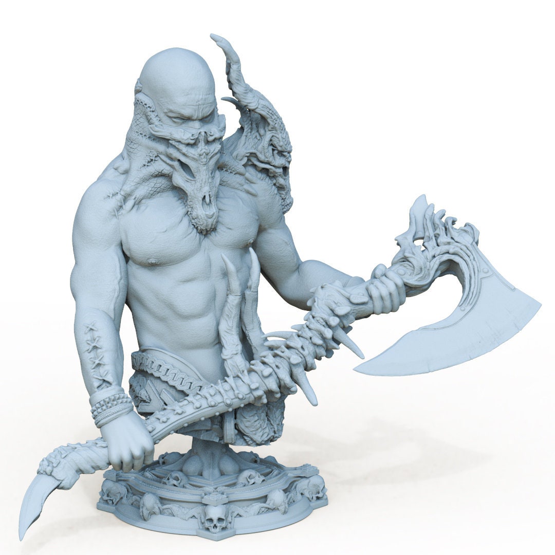 Necrowarrior Bust | by Printomancer