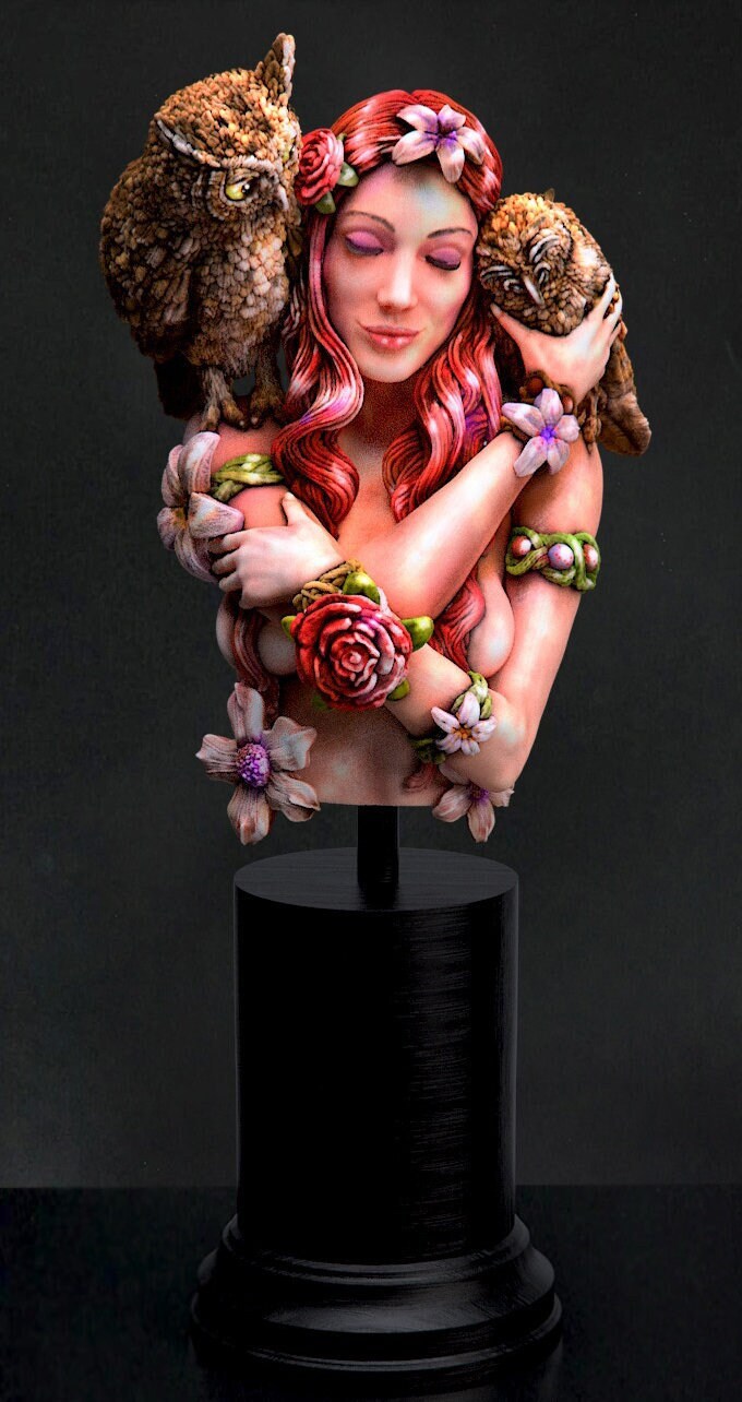 Elowen, the Dryad Bust | by Printomancer