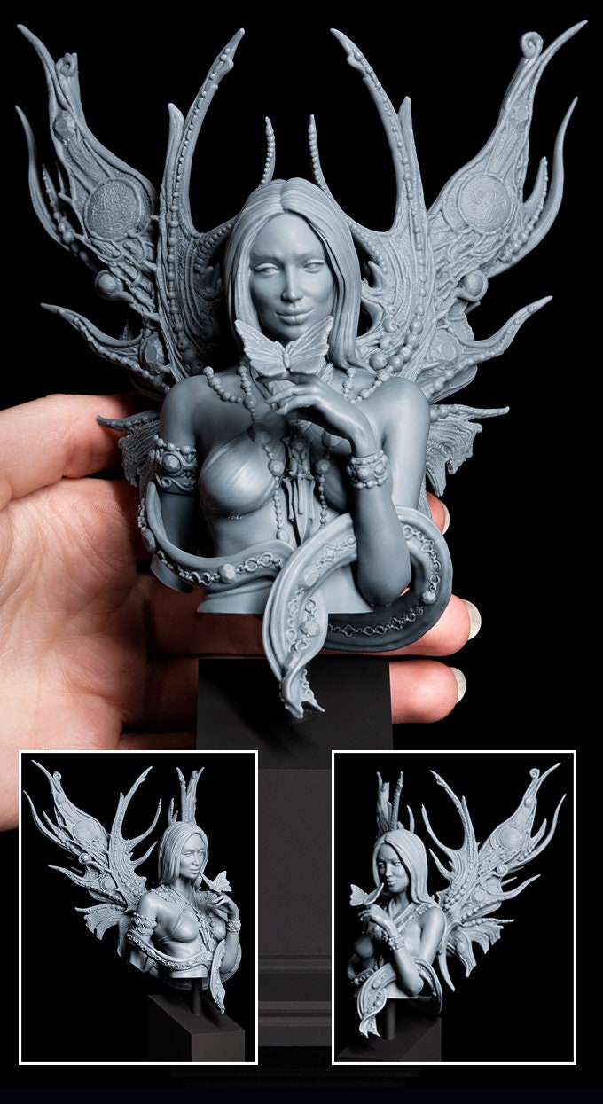 Athalia, the Winged Sorceress Bust | by Printomancer