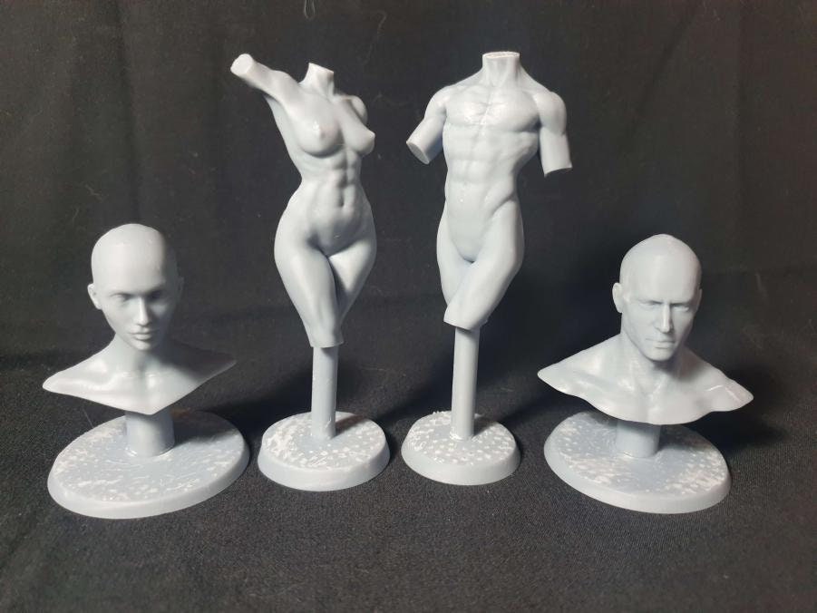 Male and Female Mannequins and Busts |by Bella Nacht Miniatures