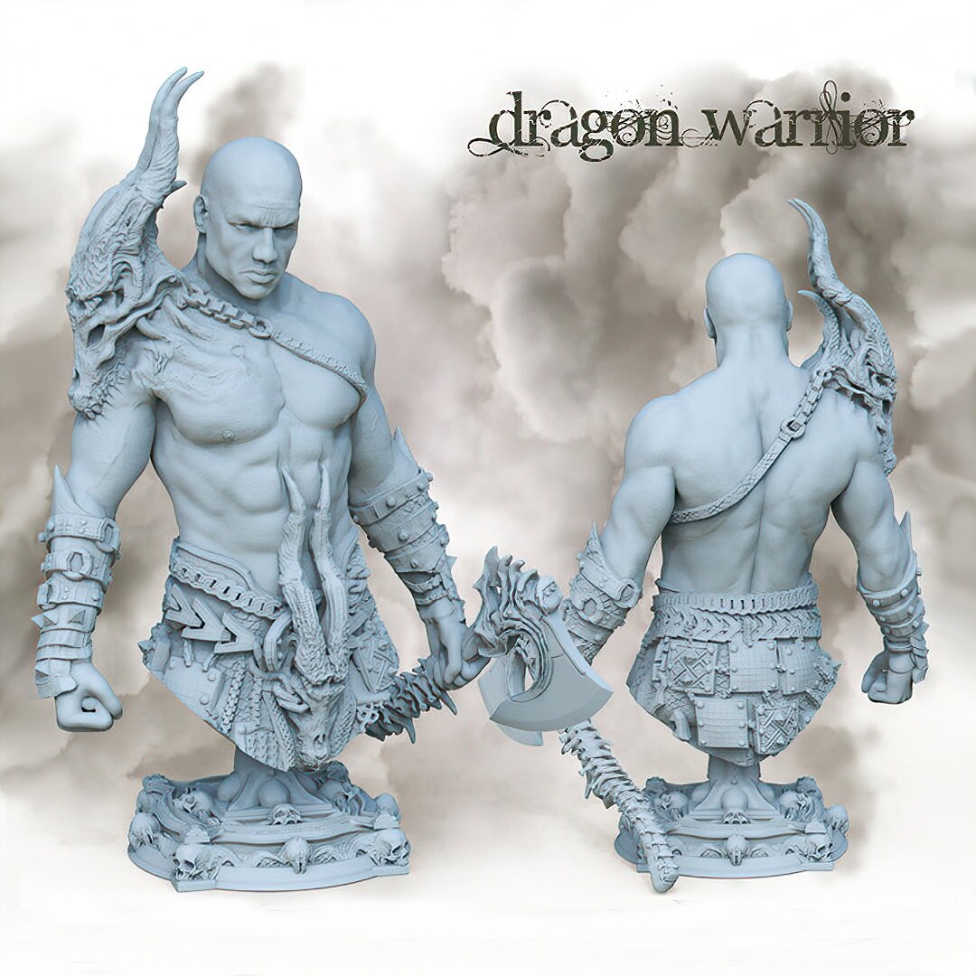 Dragon Warrior Bust | by Printomancer