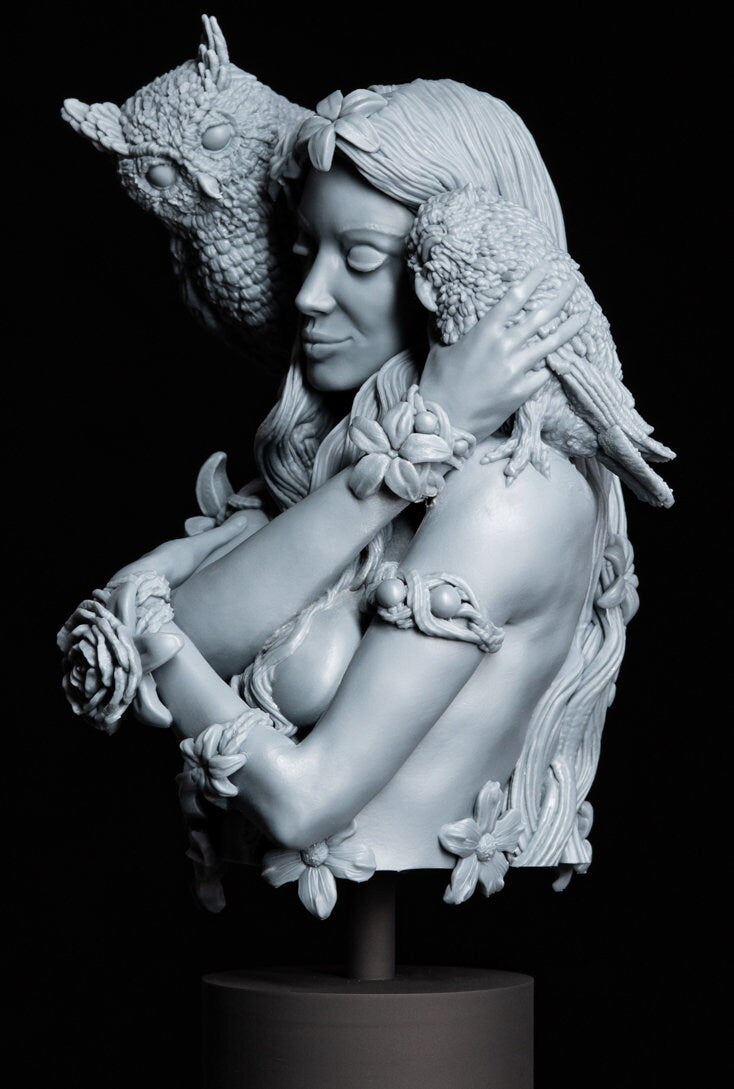 Elowen, the Dryad Bust | by Printomancer