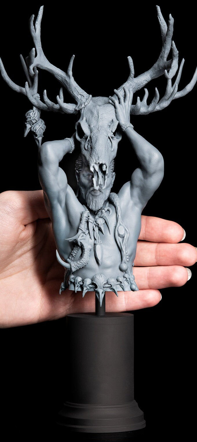 Wappelious, the Druid Bust | by Printomancer