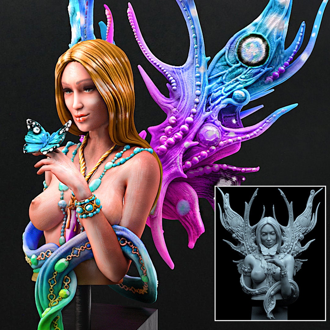 Athalia, the Winged Sorceress Bust | by Printomancer