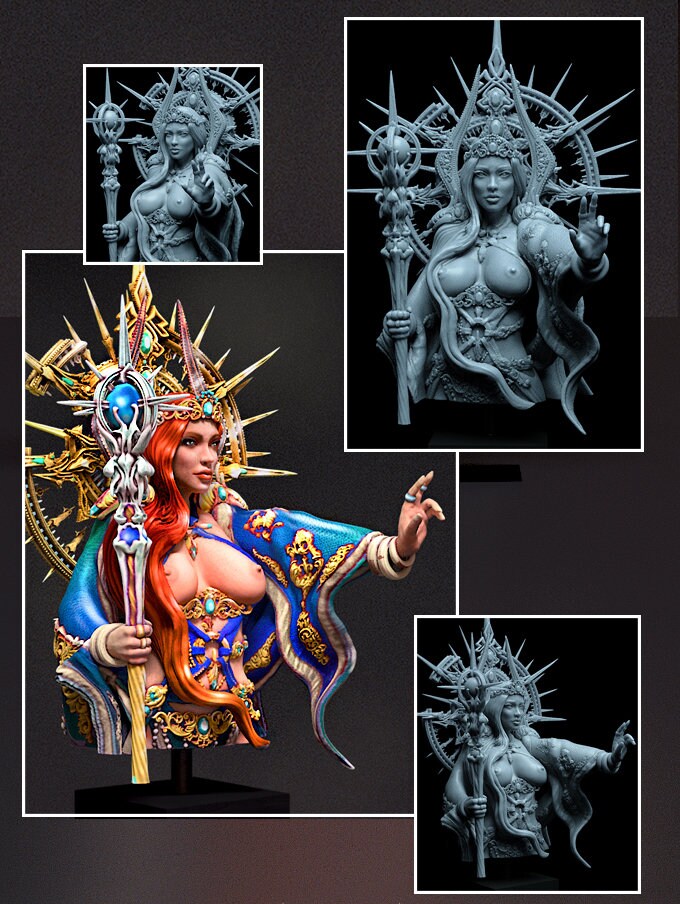 Cleric Bust | by Printomancer