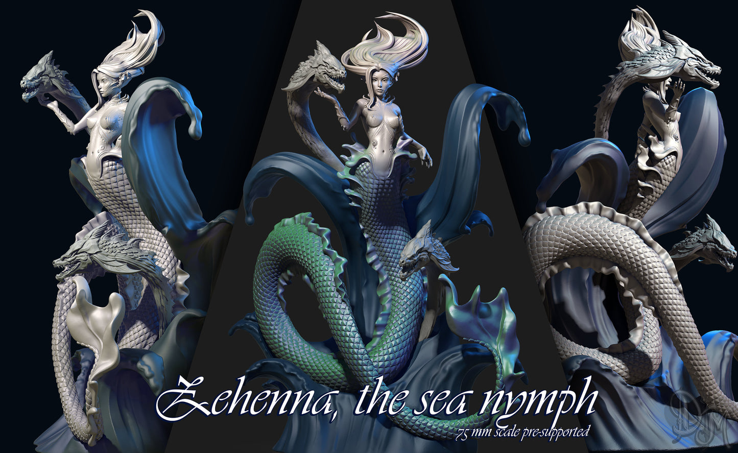 Zehenna the Sea Nymph | by Dungeons&Maidens