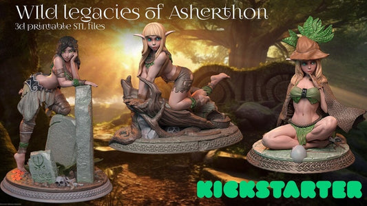 Wild Legacies of Asherton Model bundle | by 42 Studio