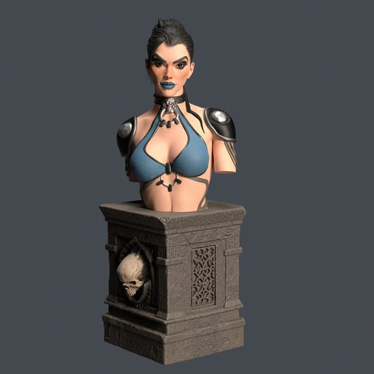Necrothrone Siren Bust | by Mystic Makers Miniatures