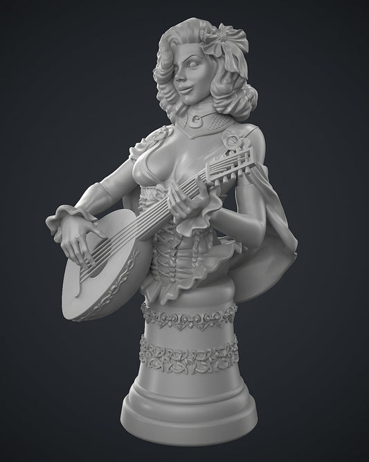 Grogella Bard Bust | by Hold My Miniature