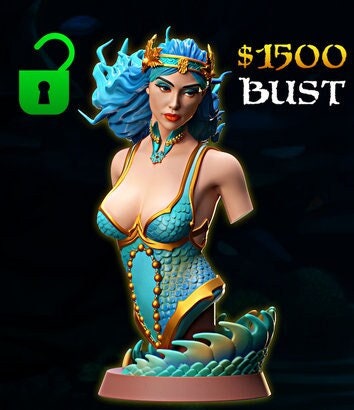 Morgana Seawhisper Bust | by Mystic Makers Miniatures