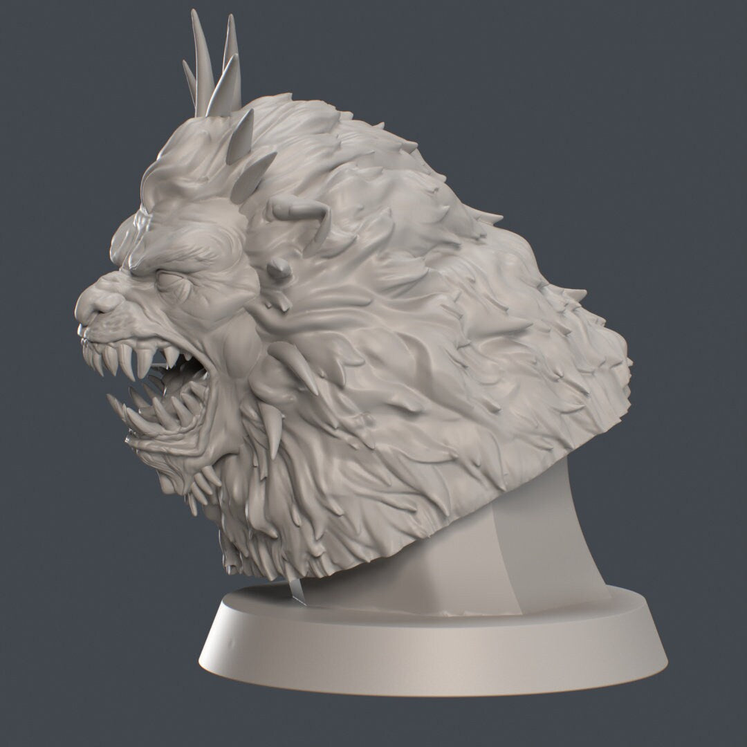 Manticore Bust | by Hold My Miniature