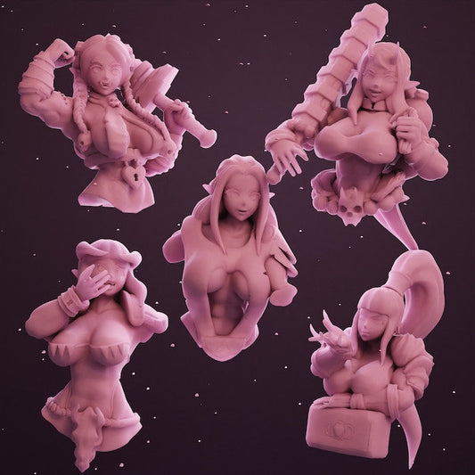 Barbarian Wheyfu's Busts | by Goomer Miniatures