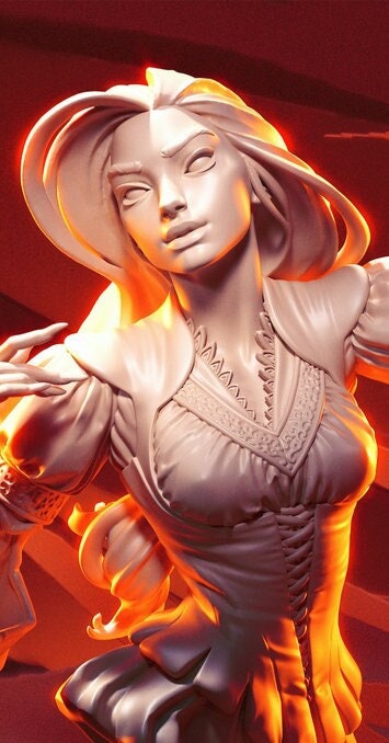 Dragoslava Witch Bust | by Blackthorn Miniatures