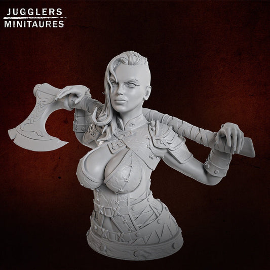 Runa Wildfire Bust | by Jugglers Miniatures