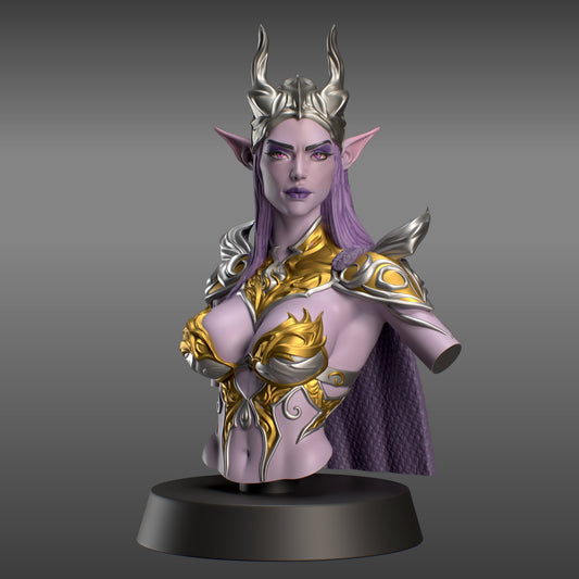 Zehyra Shadowthorn Bust | by Hold My Miniatures