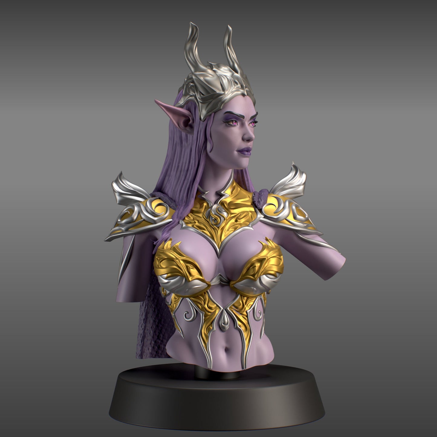Zehyra Shadowthorn Bust | by Hold My Miniatures