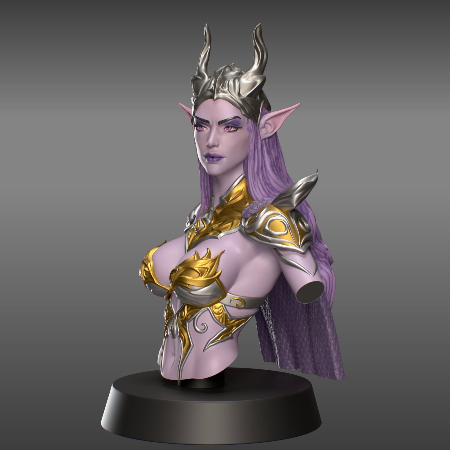 Zehyra Shadowthorn Bust | by Hold My Miniatures
