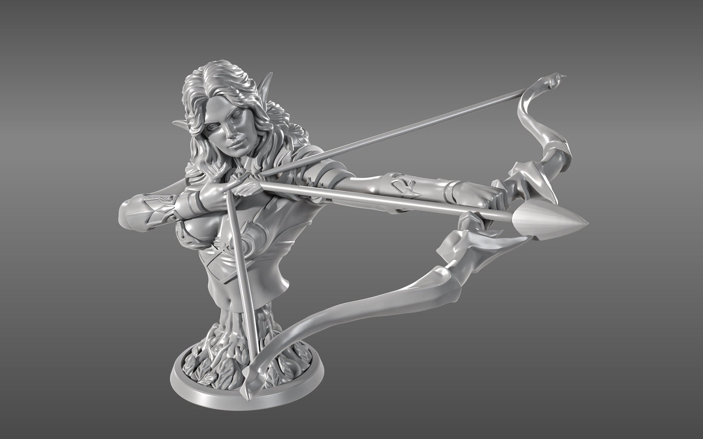 Wood Elf Assassin Bust | by Hold My Miniatures