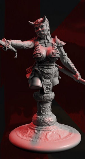 Hannya the Oni Samurai Bust | by DDF Models