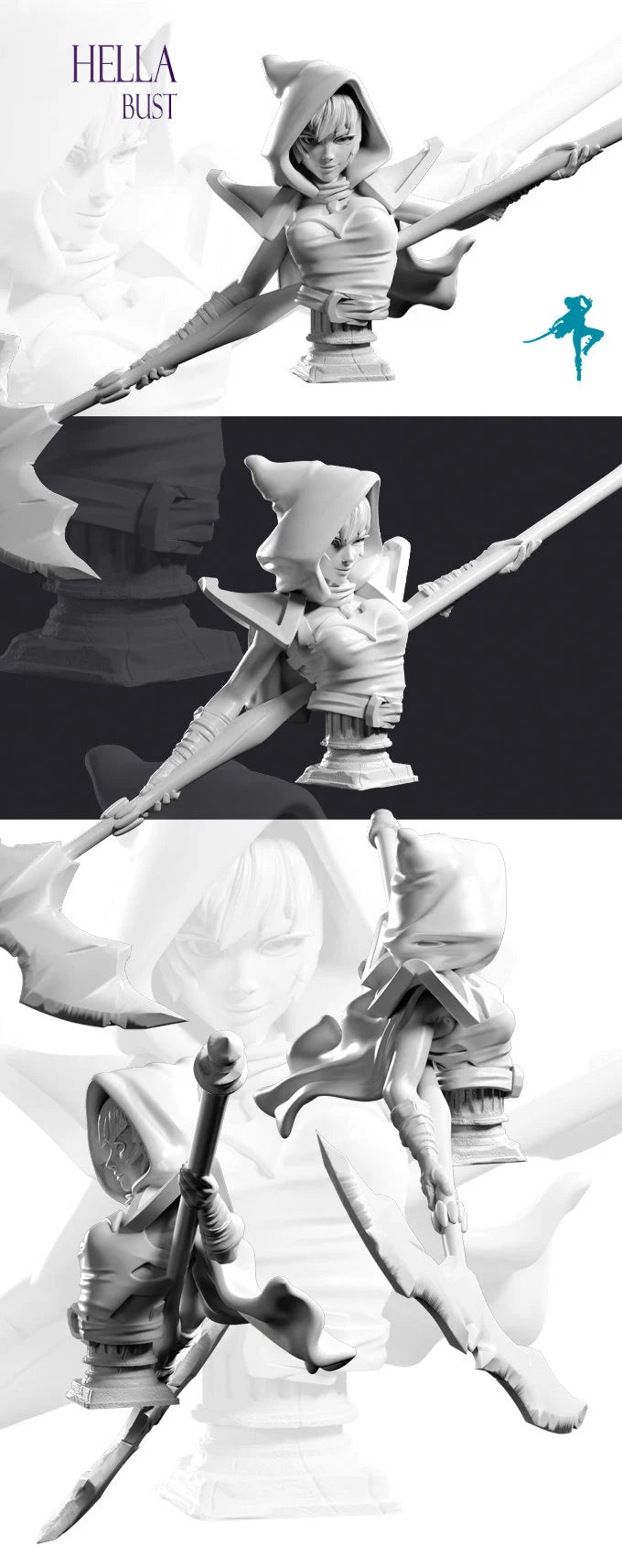 Light & Darkness Busts | by Realm of Dreams Miniatures