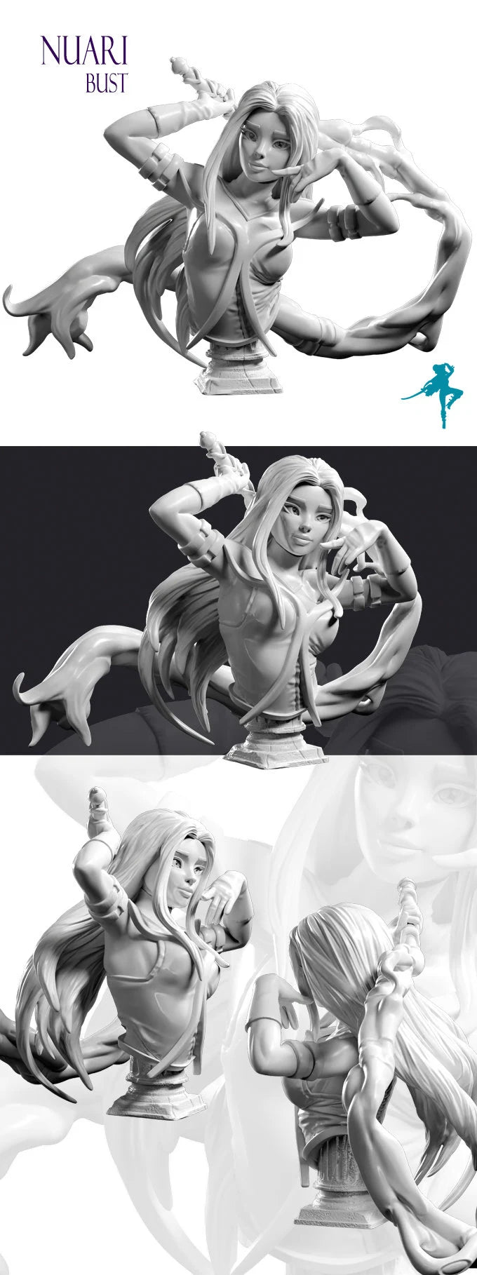 Light & Darkness Busts | by Realm of Dreams Miniatures