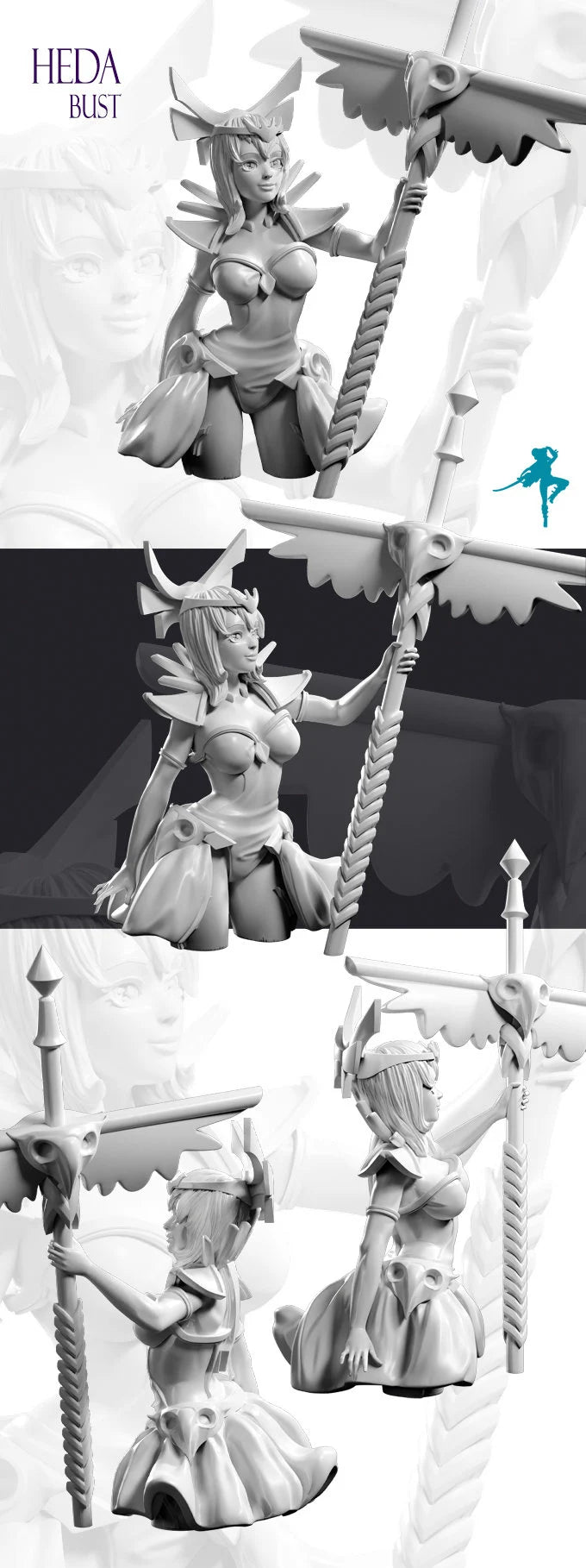 Light & Darkness Busts | by Realm of Dreams Miniatures