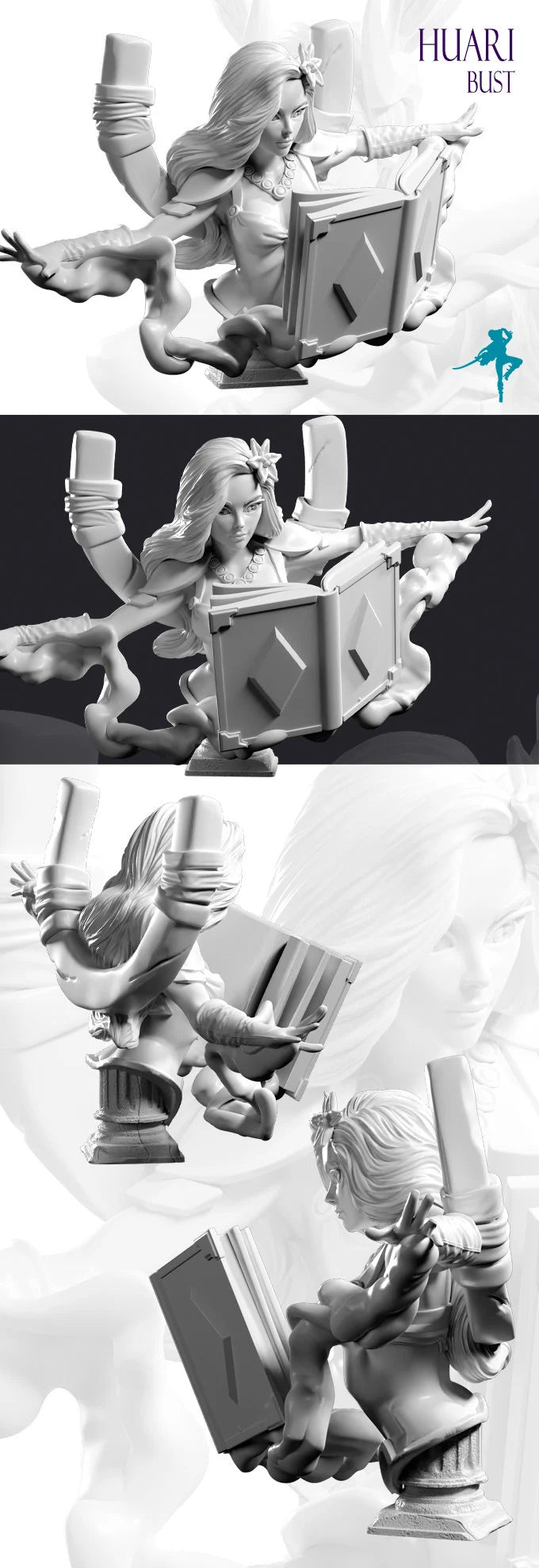 Light & Darkness Busts | by Realm of Dreams Miniatures