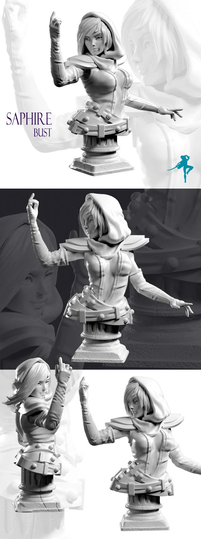 Light & Darkness Busts | by Realm of Dreams Miniatures