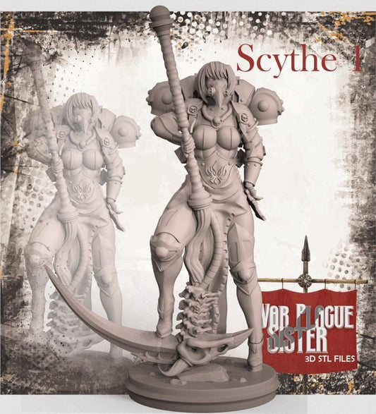 War Plague Sister | Sci-fi Space Soldier Pin-up miniature