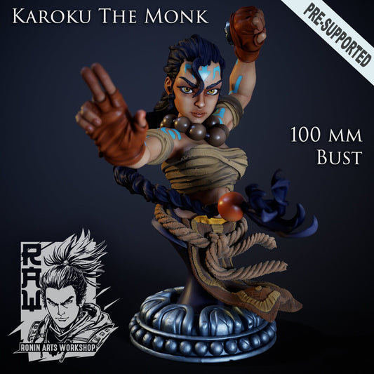 Karoku Bust | 3D Resin Printed Collectible Statuette | by Ronin Arts Workshop