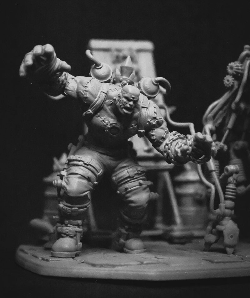 Master Dario, Grigor, and Nenia | Collectible Frankenstein Diorama Unpainted miniature | 75mm / 120mm | by Ronin Arts Workshop