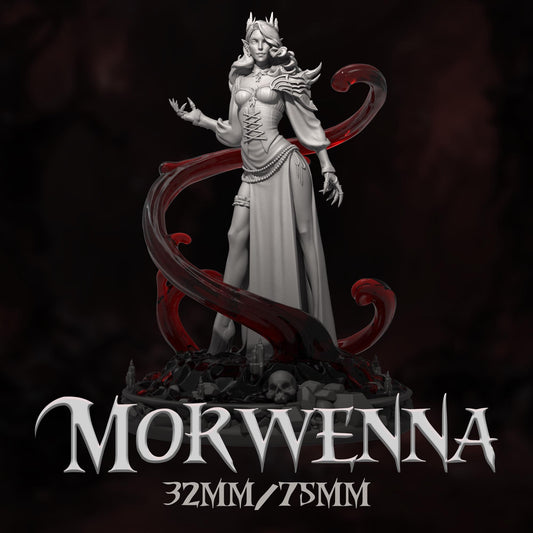 Morwenna | DnD Female Witch Fantasy Miniature | 32mm / 75mm | by Dungeons&Maidens