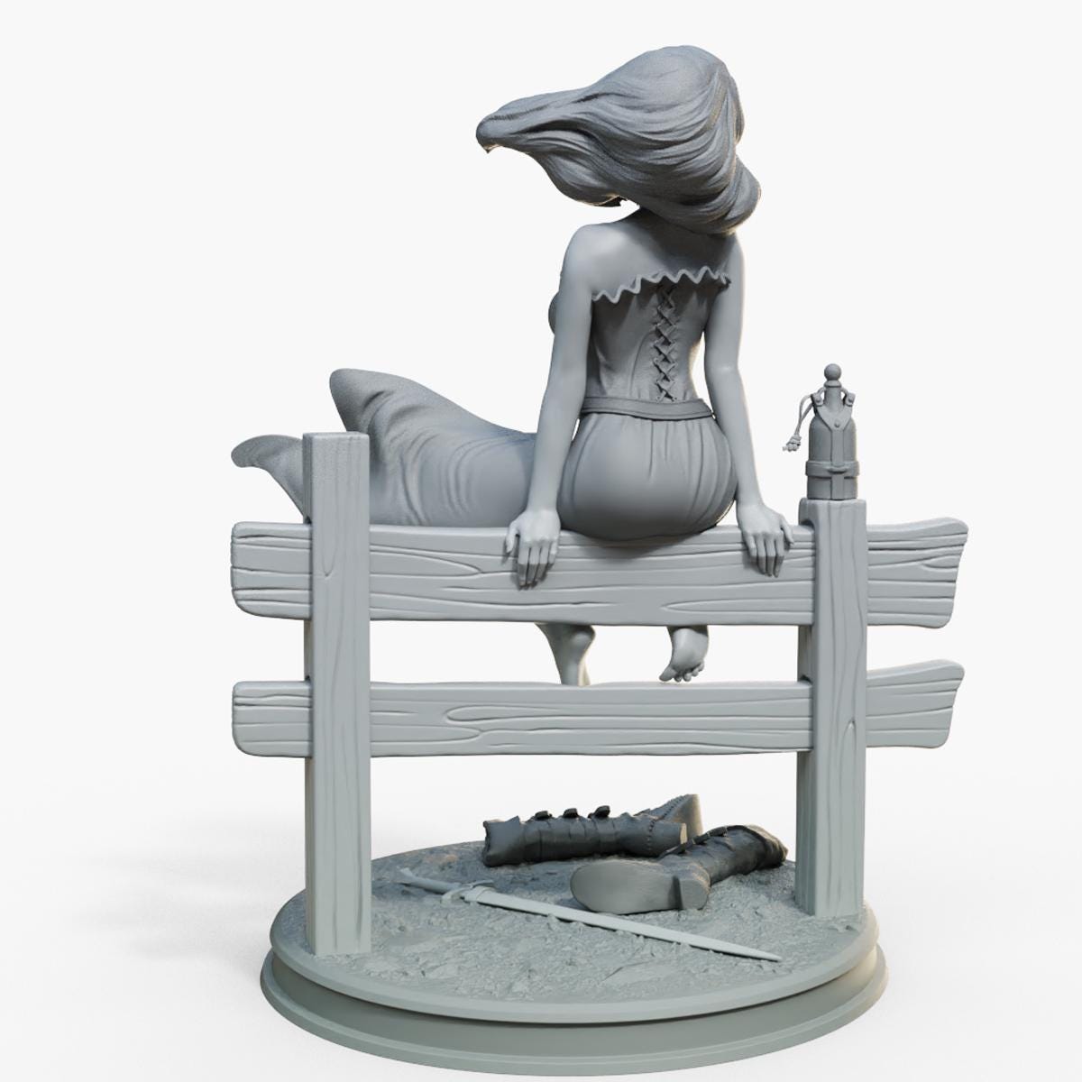 Serenya | Female Collectible Pinup Miniature | 32mm / 75mm | by Female Miniatures