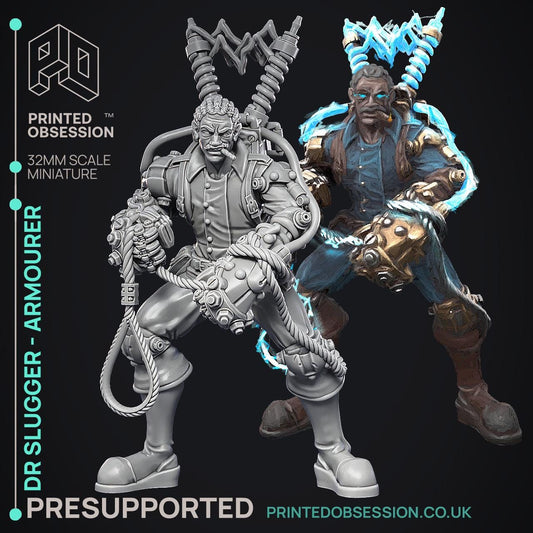 Ghast Busters | DnD Sci-fi Ghost Hunter Demon Human Miniature | 32mm / 75mm | by Printed Obsession