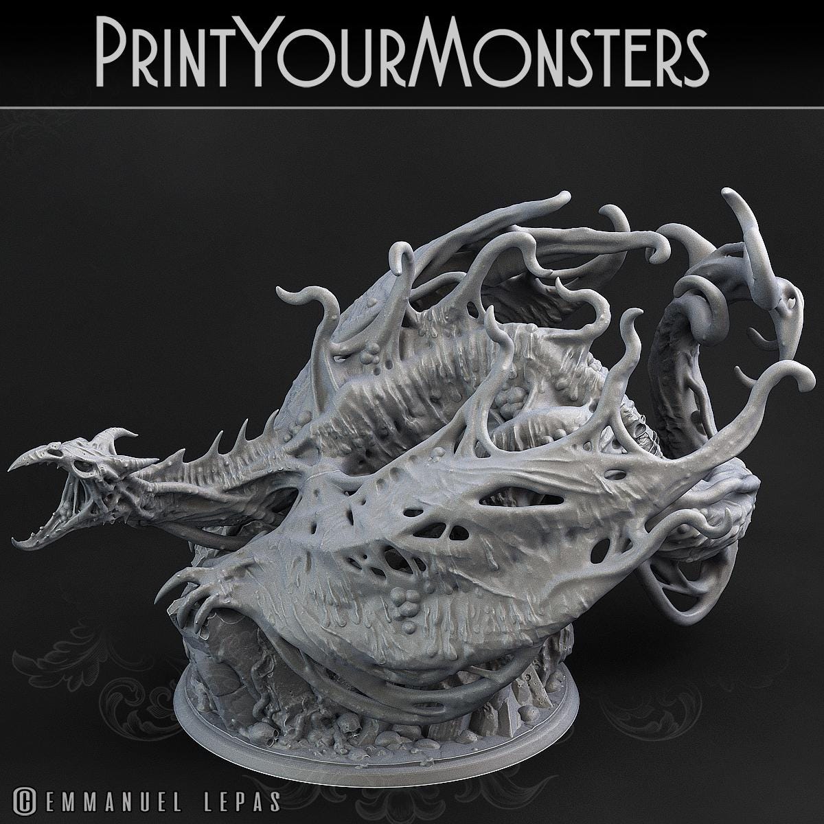 Skeleton Regiment Pack | DnD Undead Prehistoric T-Rex Monster Miniature | by PrintYourMonster