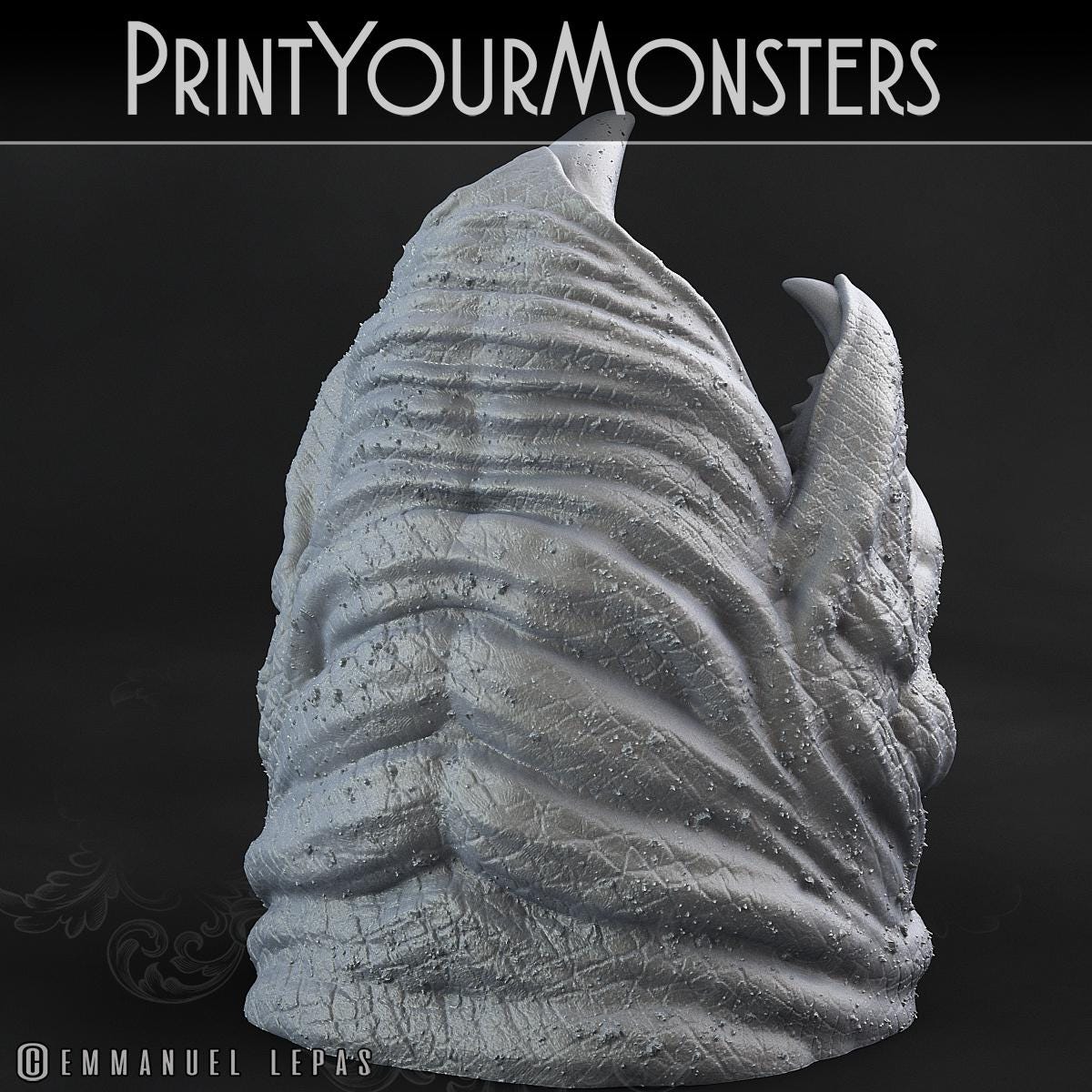 Dune Maw | DnD Insectoid Monster Miniature Snake demon | by PrintYourMonster