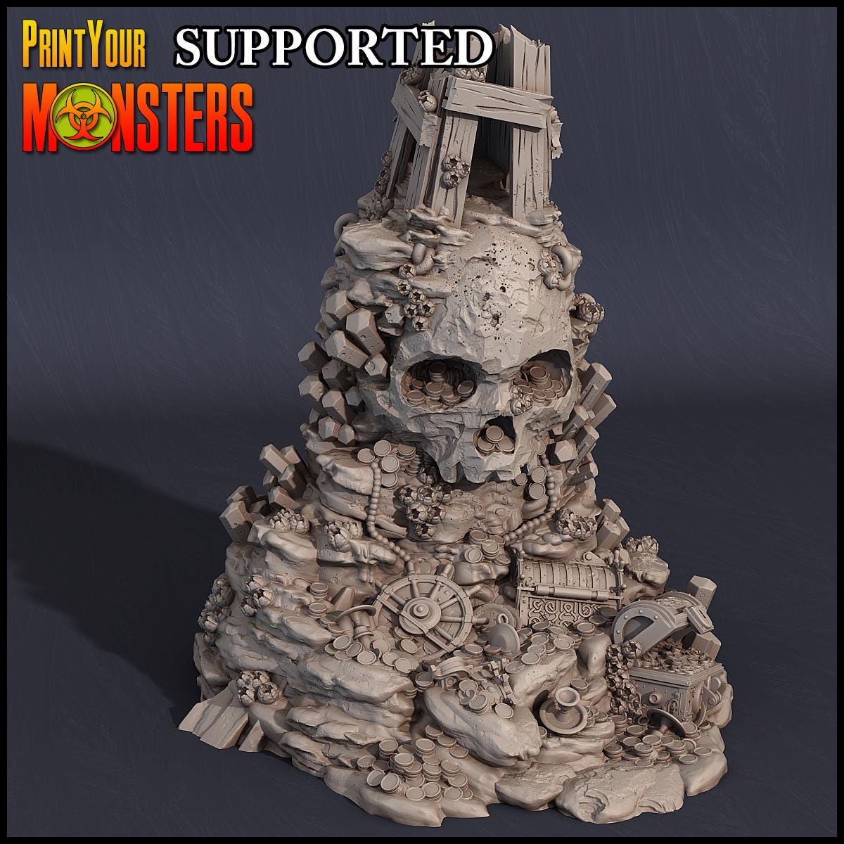 Undead Shrimp Pirates | DnD Skeletal Pirate Monster Miniature | 32mm | by PrintYourMonster