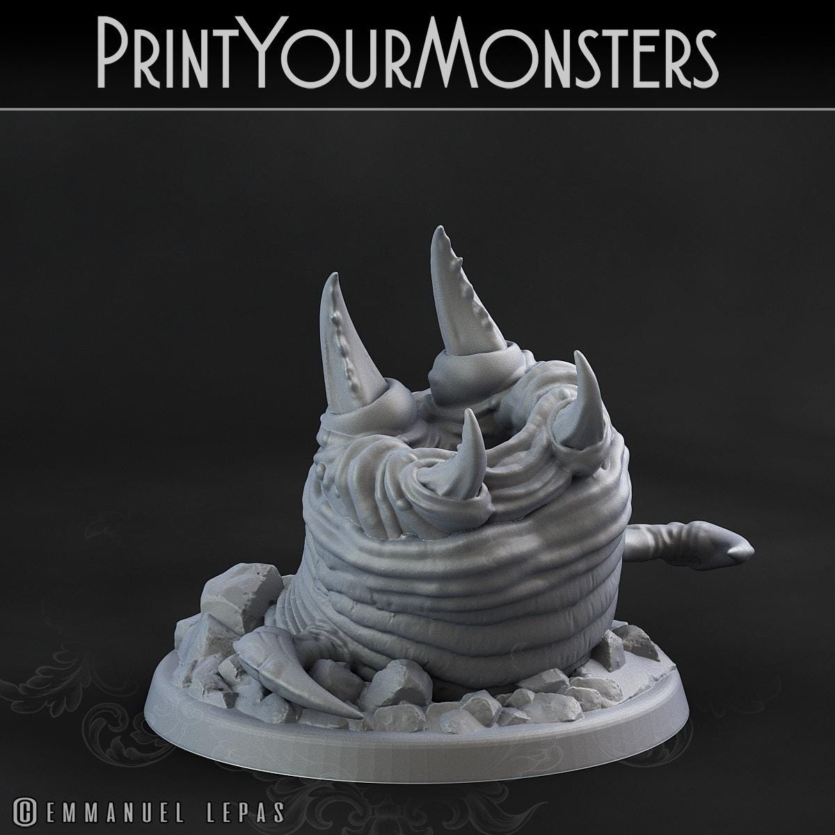 Tomb Grubs | DnD Insectoid Monster Miniature Snake demon | 32mm | by PrintYourMonster