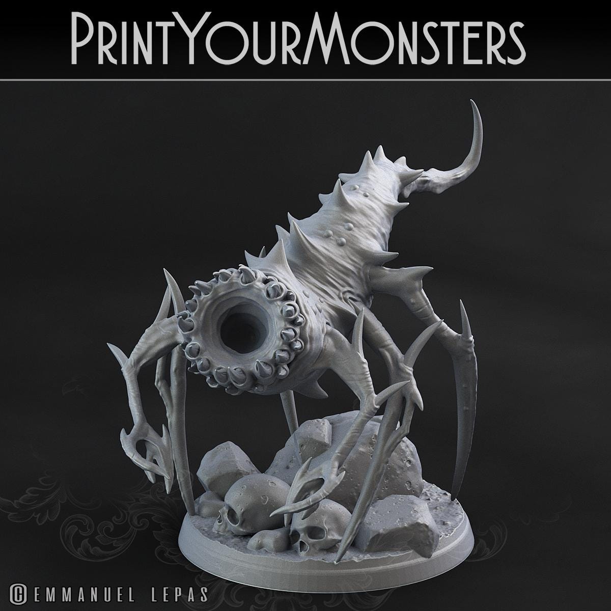 Void Tyrants | DnD Insectoid Monster Miniature Snake demon | by PrintYourMonster
