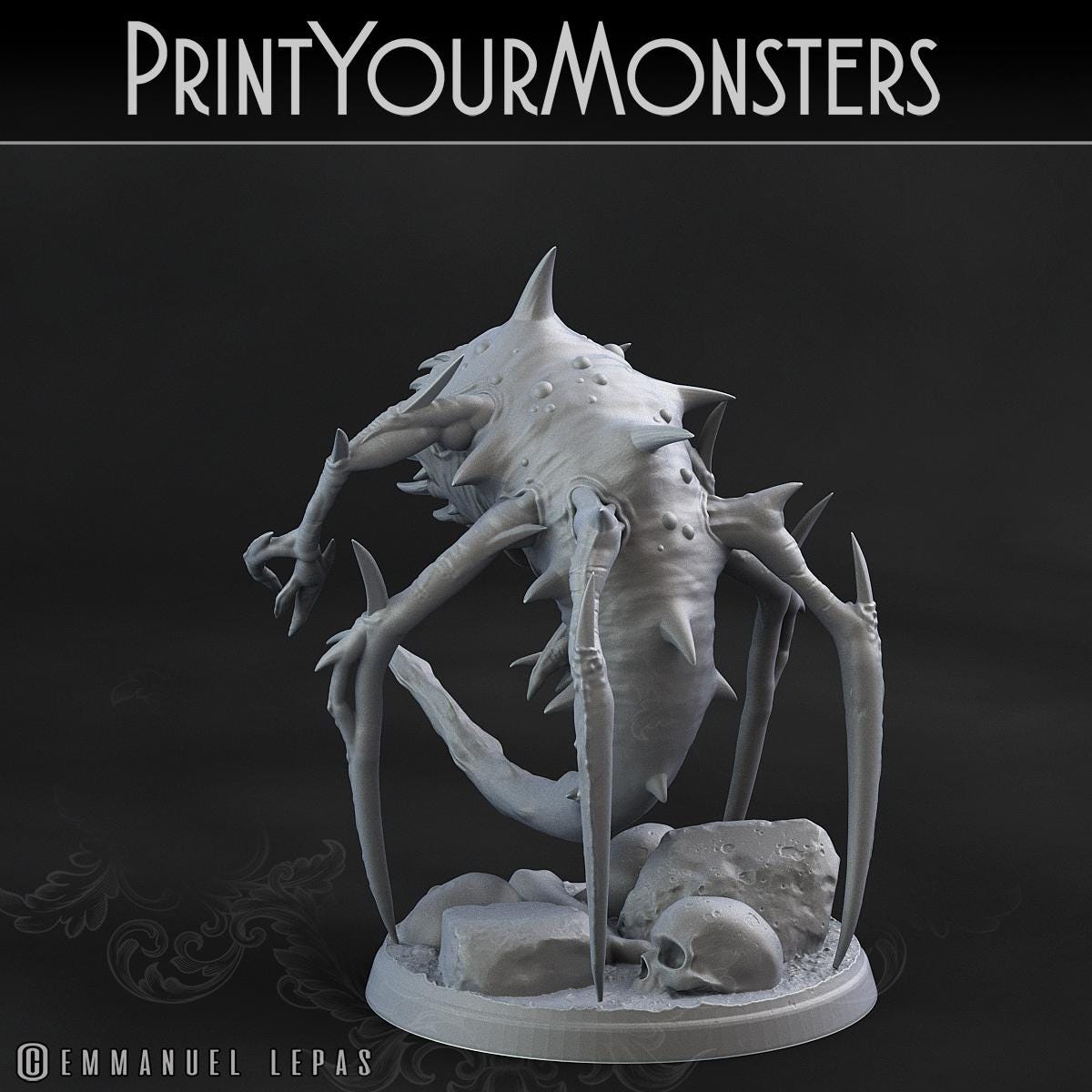 Void Tyrants | DnD Insectoid Monster Miniature Snake demon | by PrintYourMonster