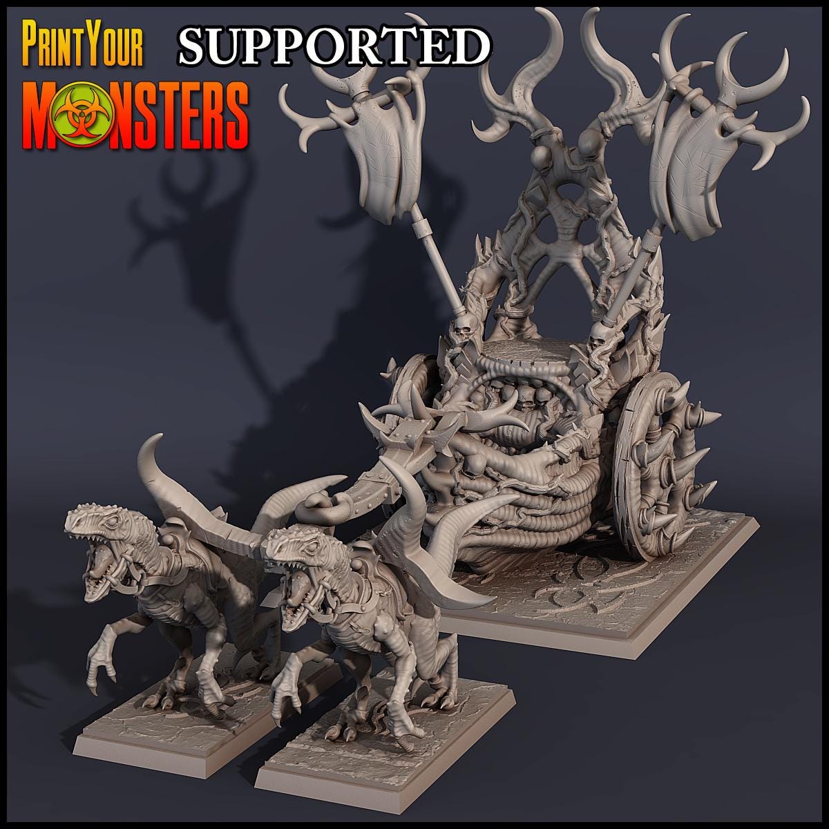 Dark Elves Army Pack | DnD Elven Soldier Warriors Medusa Monster Miniature | by PrintYourMonster