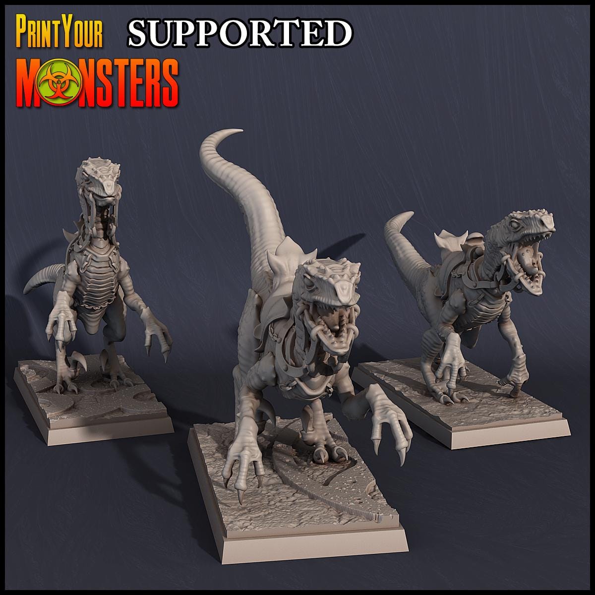 Dark Elves Army Pack | DnD Elven Soldier Warriors Medusa Monster Miniature | by PrintYourMonster