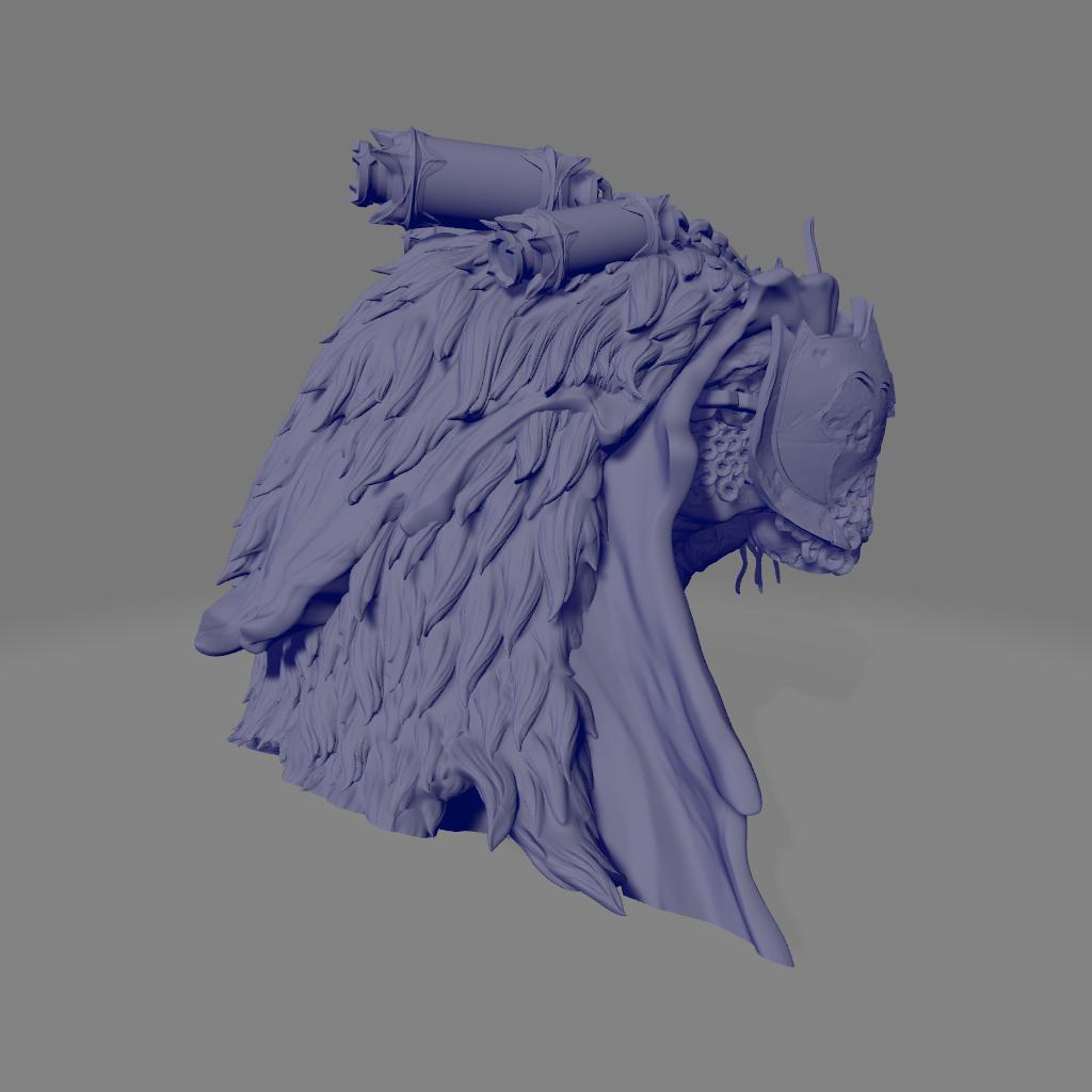 Shagottar, the Ancient King Bust | DnD Monster Rider Vampire Printed Miniatures | by Parasite Collectibles