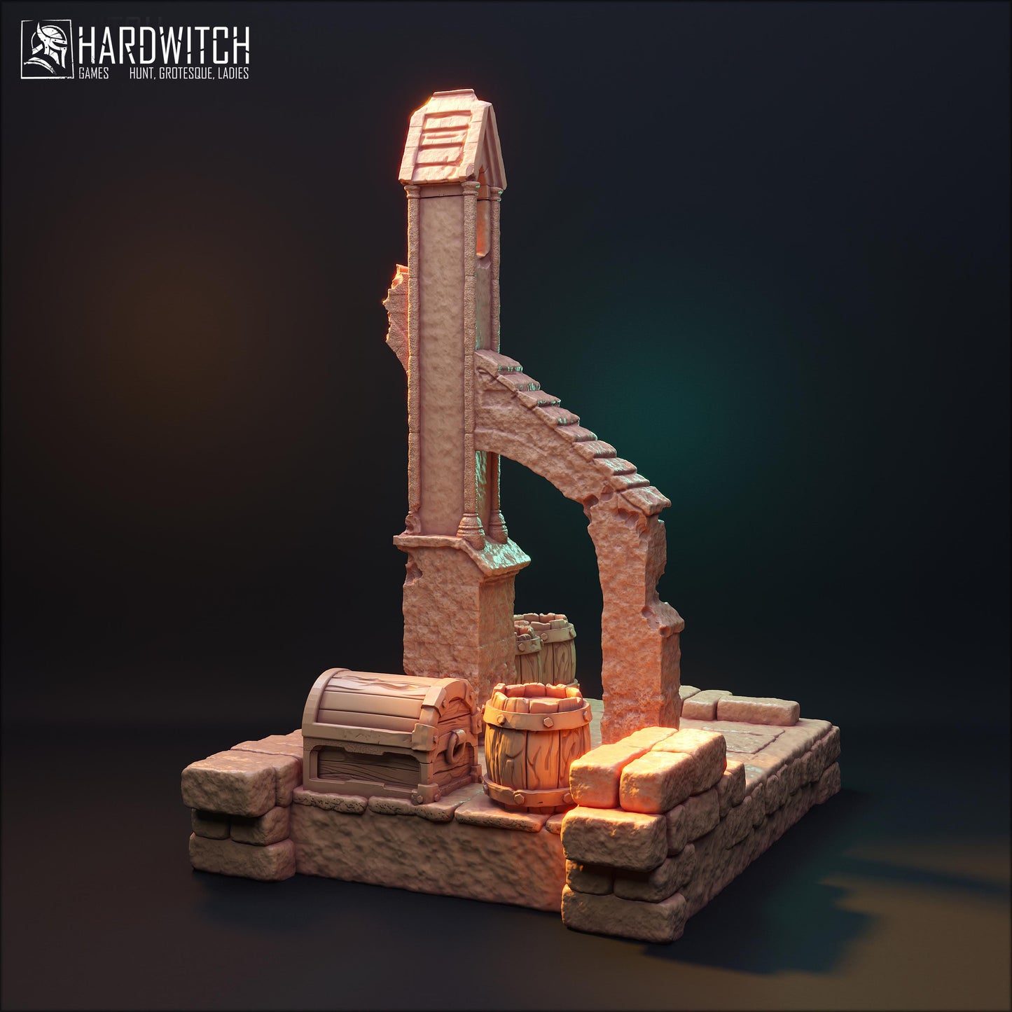 Masters of Madness Terrain Bust | Fantasy Tabletop Building Dnd Miniatures | by HardWitch Games