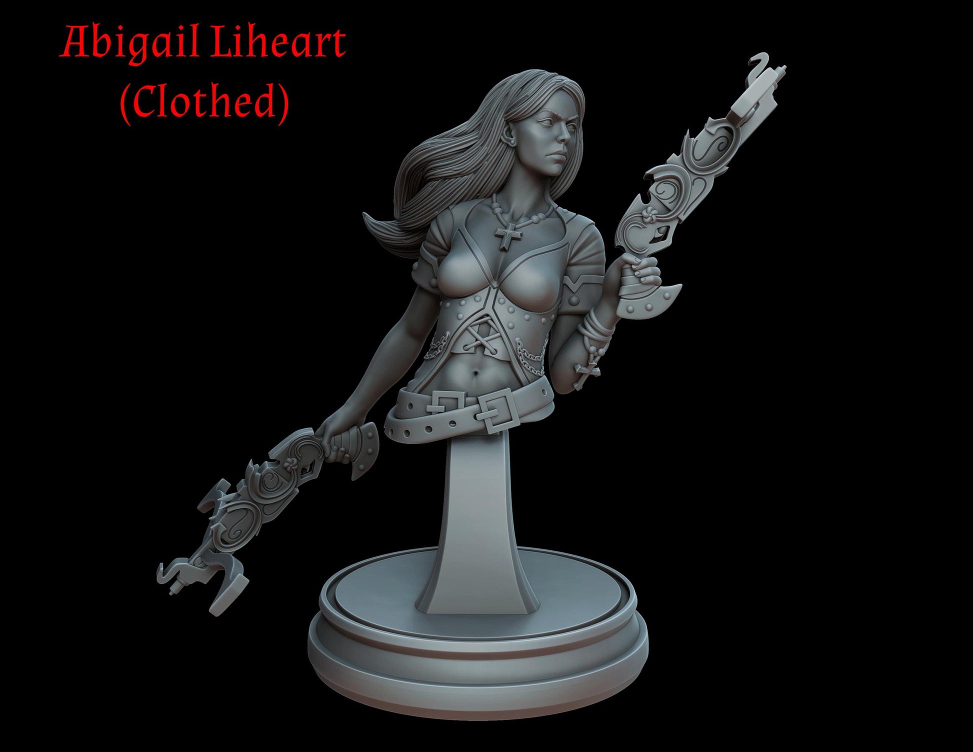 Blood Dawn: Vampires Busts| 3D Printed Collectible Vampire Hunter Busts | by Ounce Art