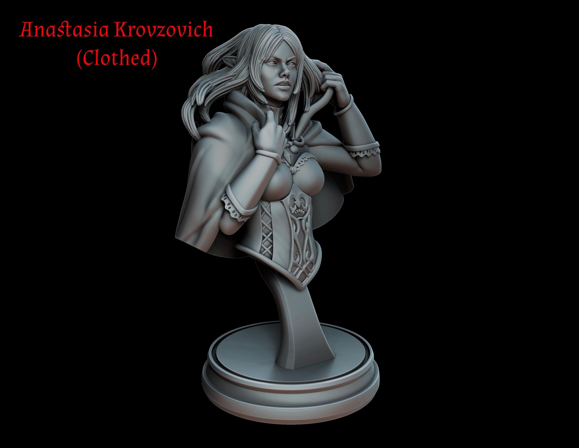 Blood Dawn: Vampires Busts| 3D Printed Collectible Vampire Hunter Busts | by Ounce Art