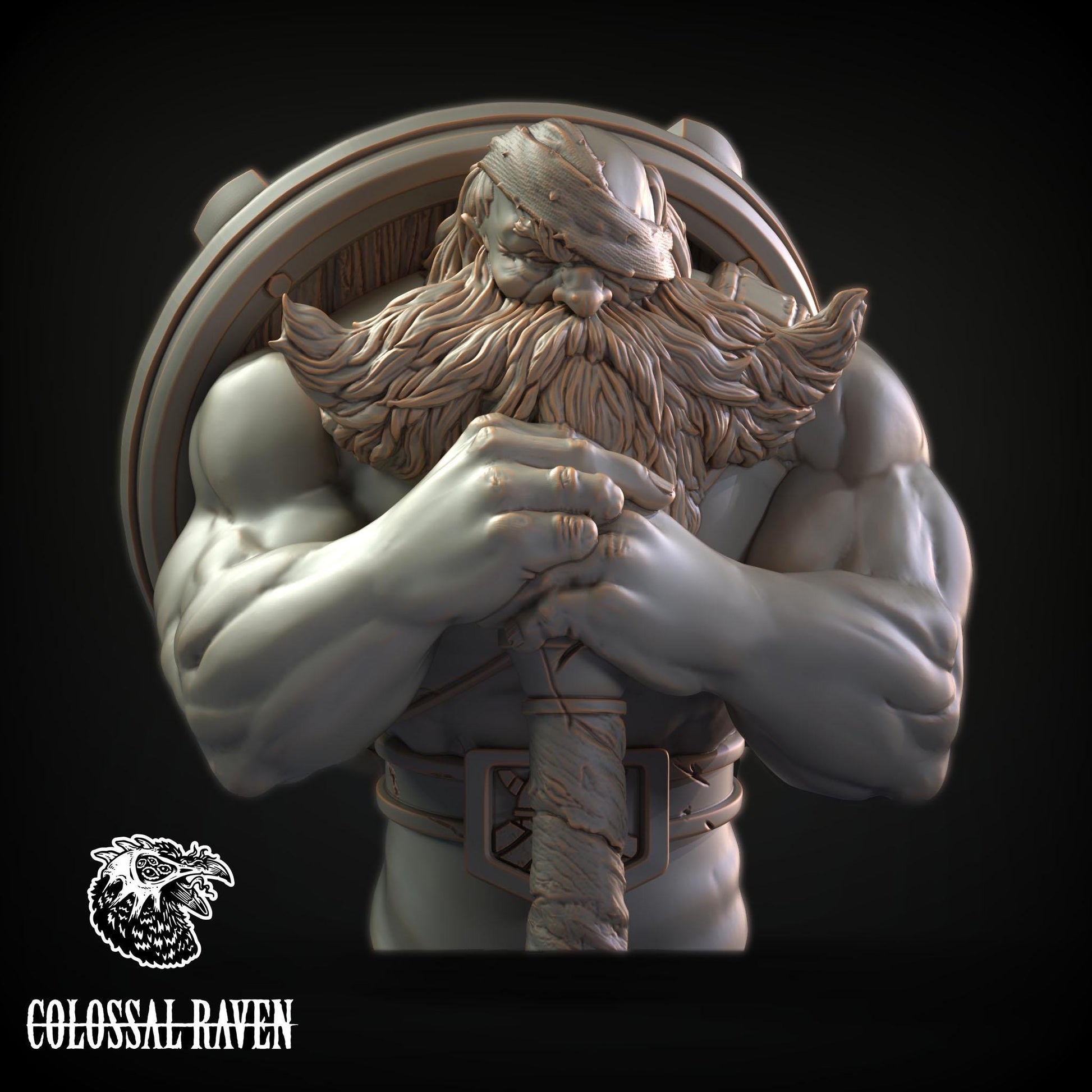 Colossal Raven 1 Busts | 3D Printed Collectible Miniature Busts | by Colossal Raven