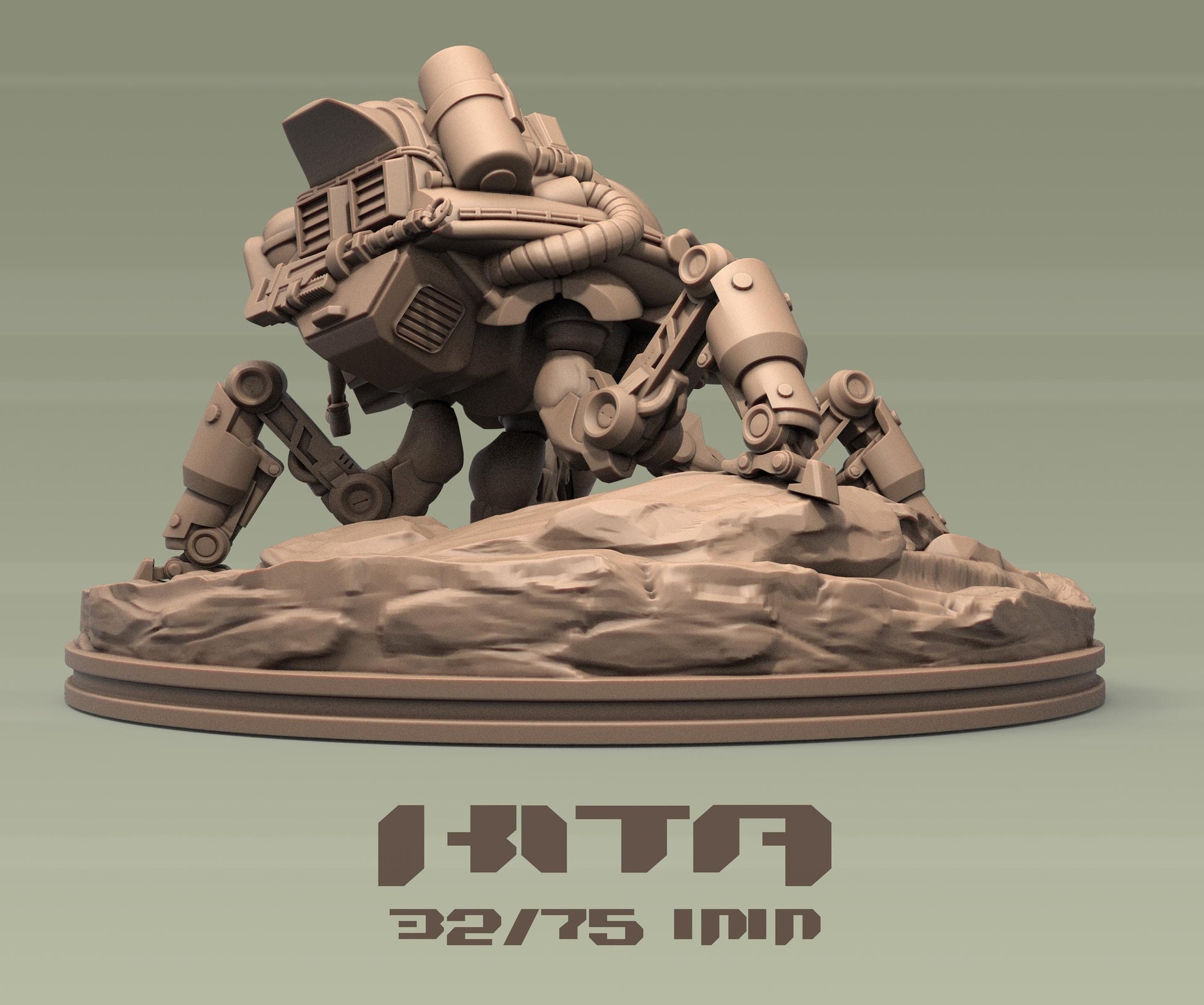 Kita | Female Mechanic Engineer Sci-fi Dune Rider | 32mm / 75mm | by Dungeons&Maidens